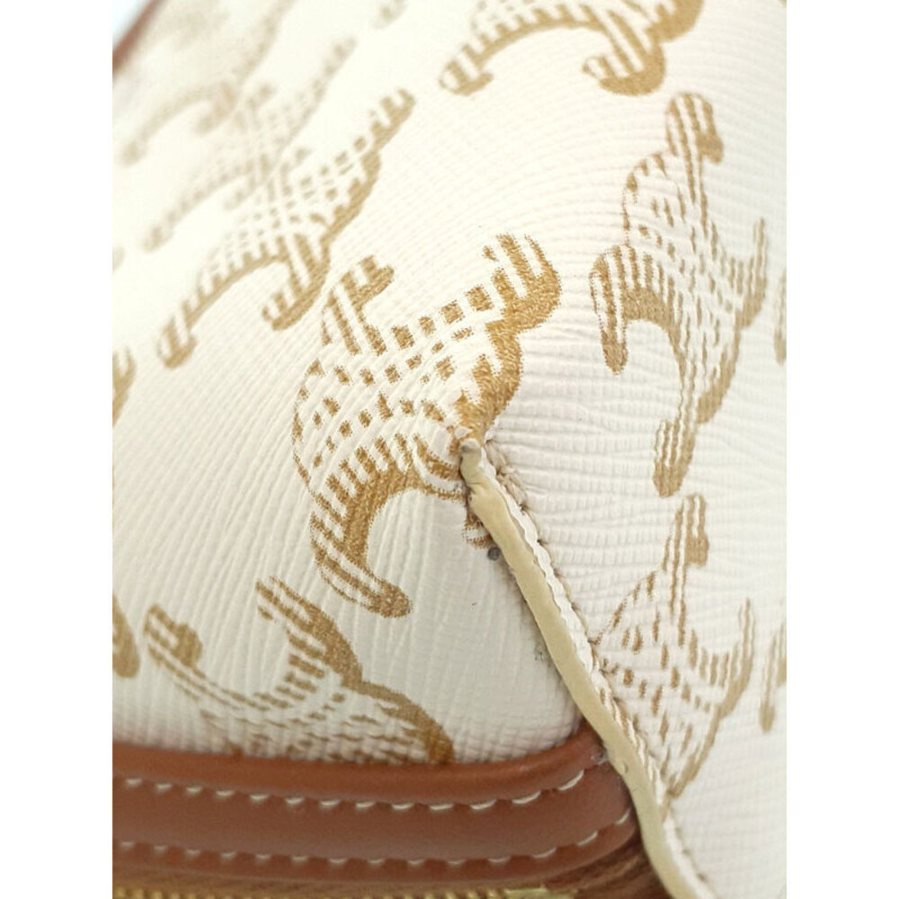 Celine Triomphe Canvas Chain Clutch Shoulder Bag - Picture 5 of 9